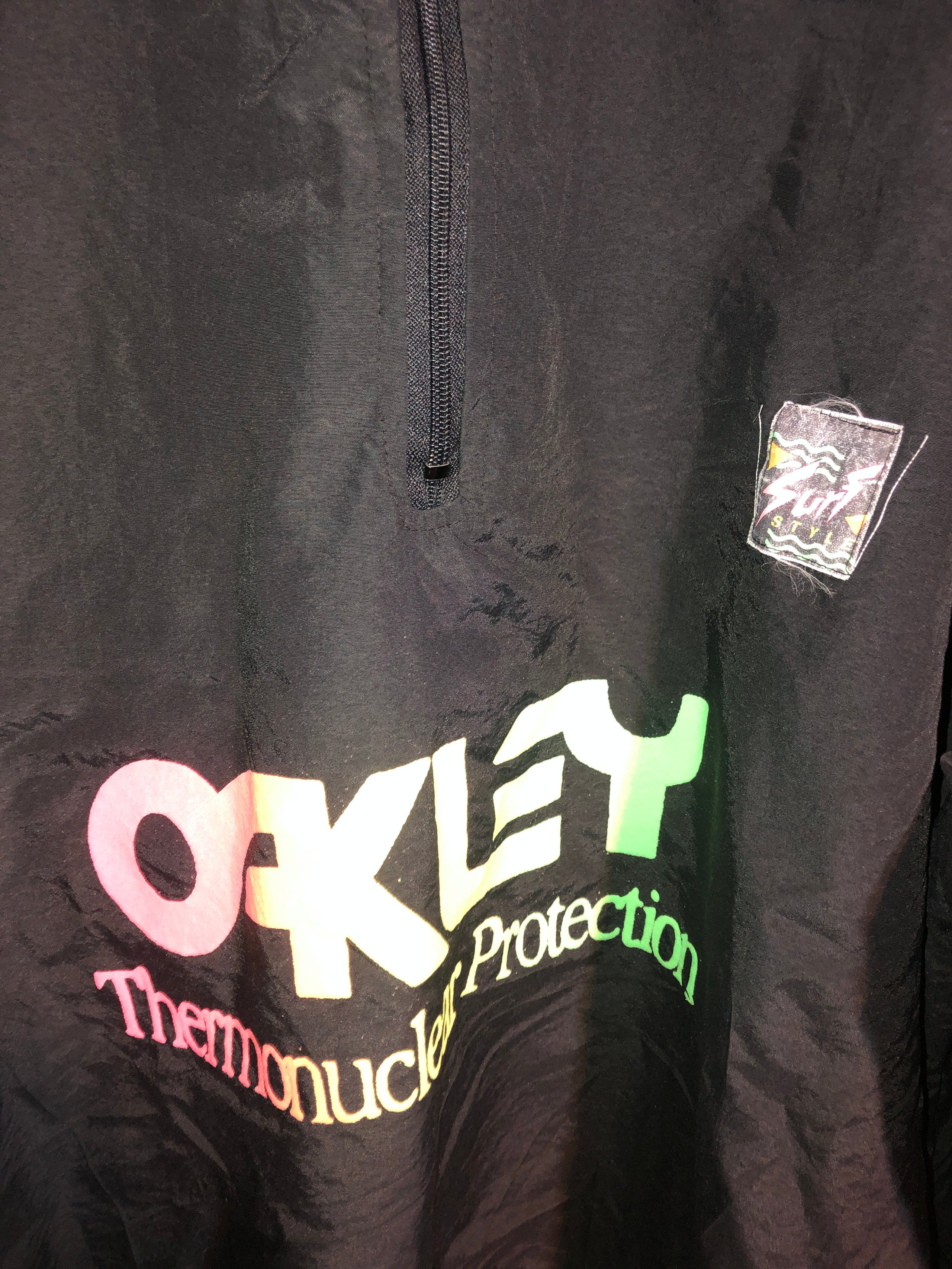 Vintage Oakley Thermonuclear Surf Style 3 4 Windbreaker Jacket Be Your Own Person